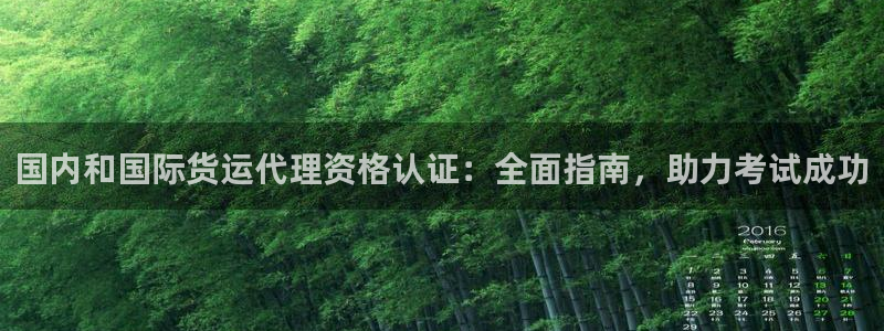 尊龙凯时取款24小时不到账：国内和国际货运代理资格认证：